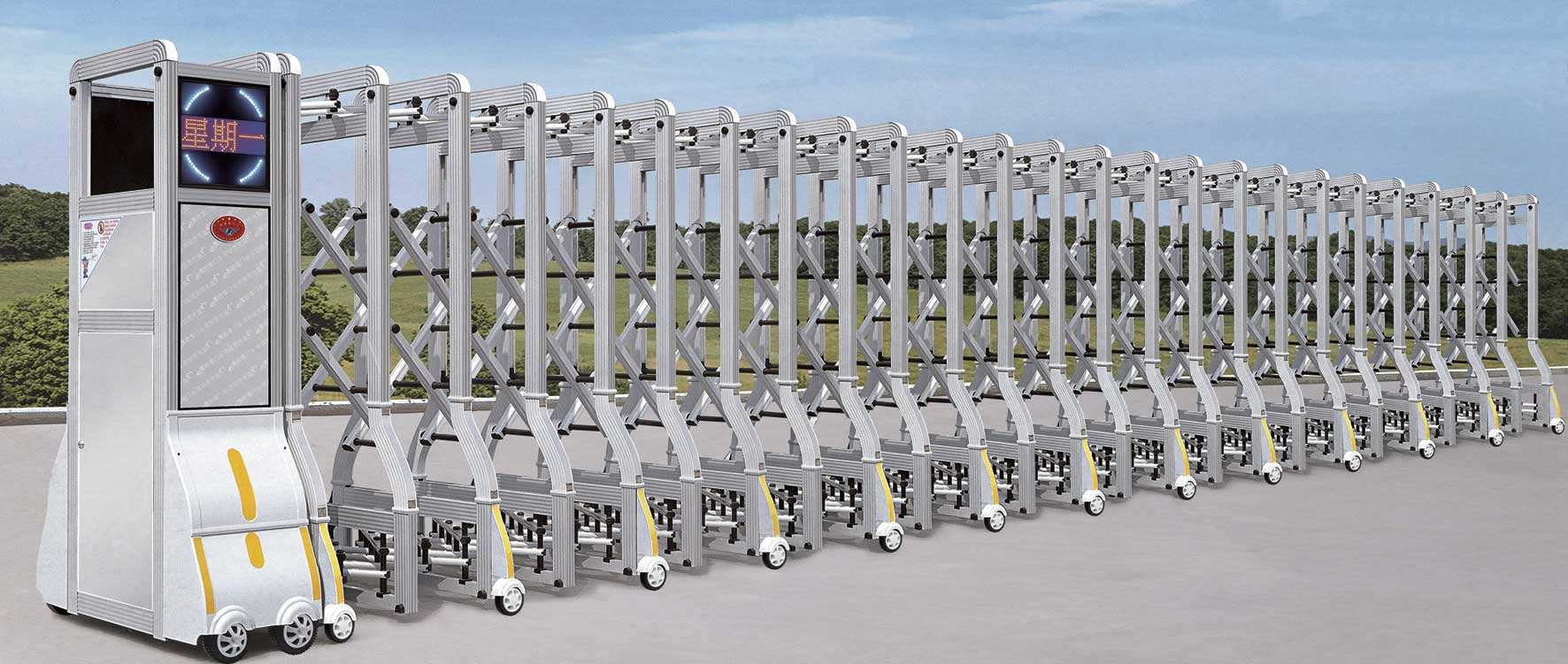 威海電動伸縮門圖片